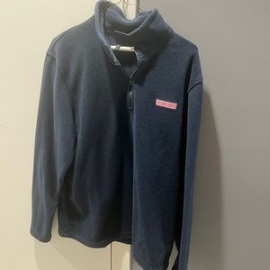 Vineyard vines navy fleece quarter zip
